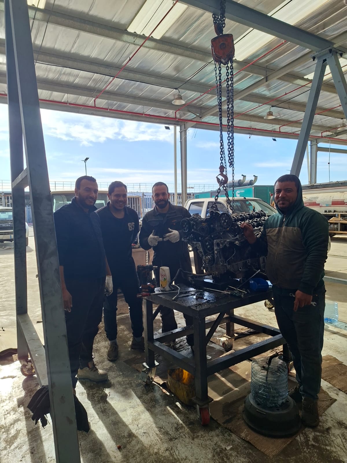 Industrial generator maintenance project