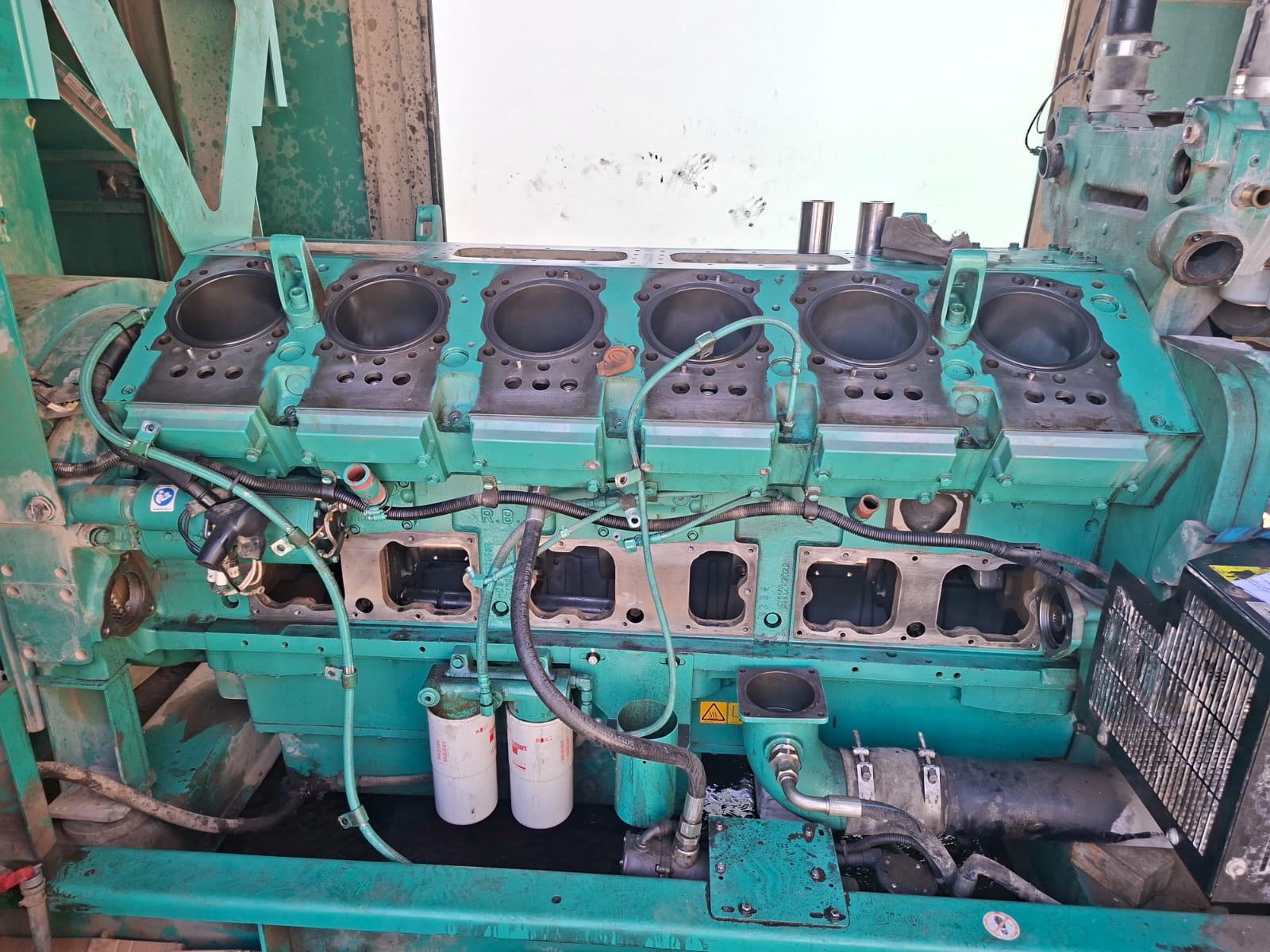 Industrial generator room
