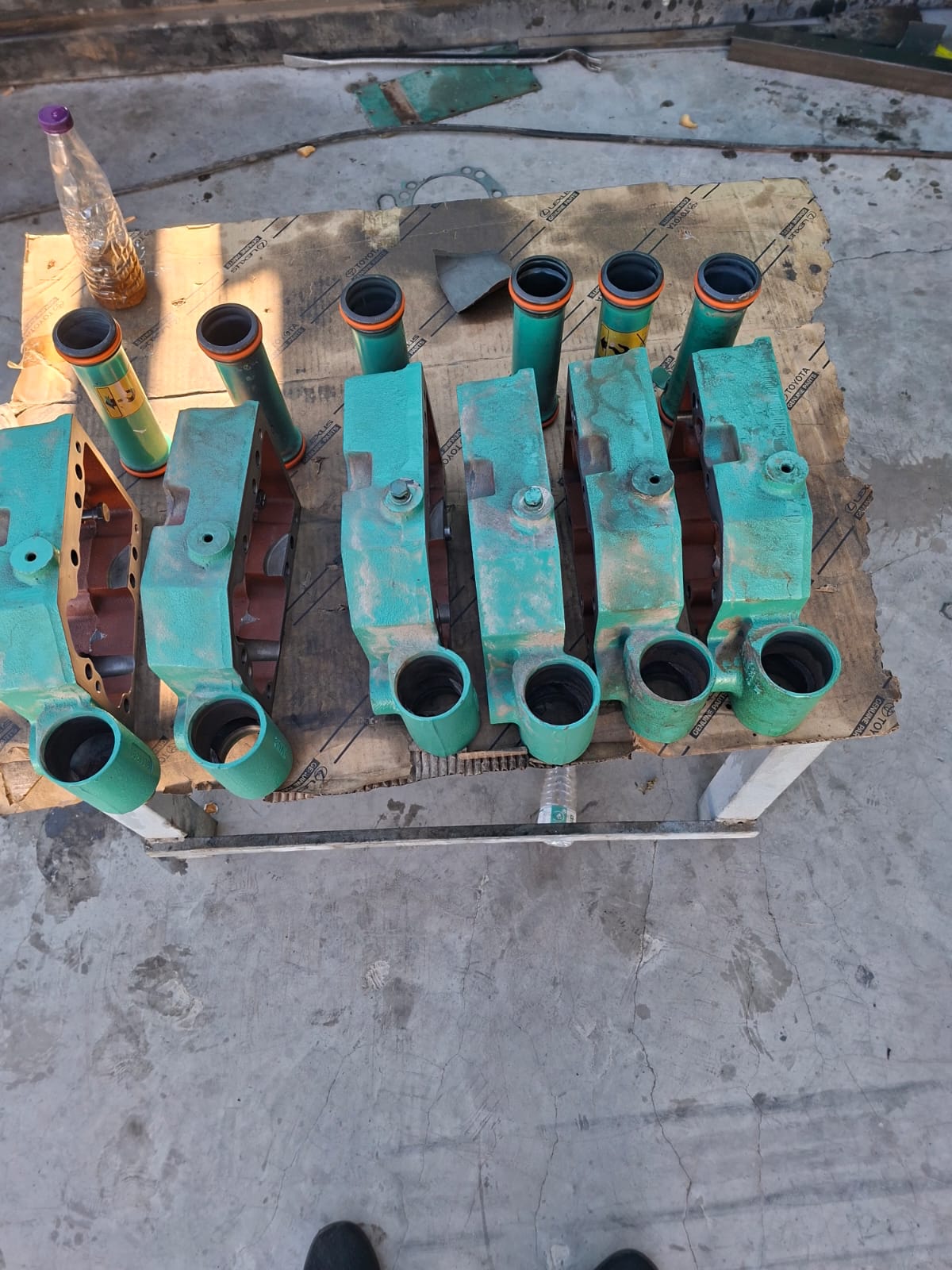 Engineers maintaining power equipment